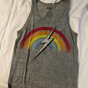 Bolt sleeveless t shirt with Lightning Bolt graphic